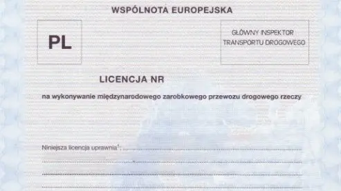 licencja na transport międzynarodowy